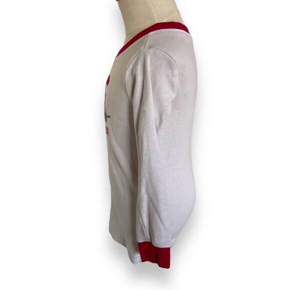 Gymboree Unisex Pajamas Sz 4 Gymmies Howl-idays 2 Pc Red Gray White Dogs - Picture 10 of 14